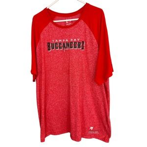 Red Short Sleeve Raglan Tee